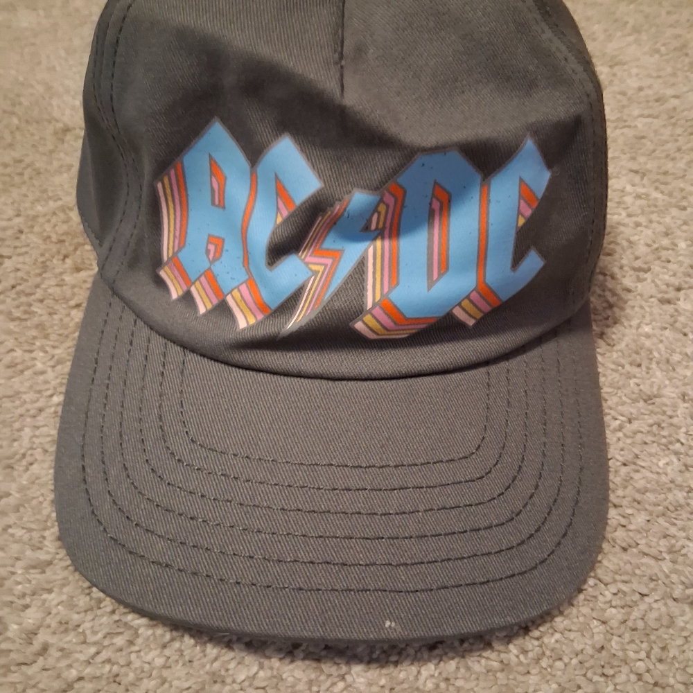 Like New AC/DC Gray Cotton Cap